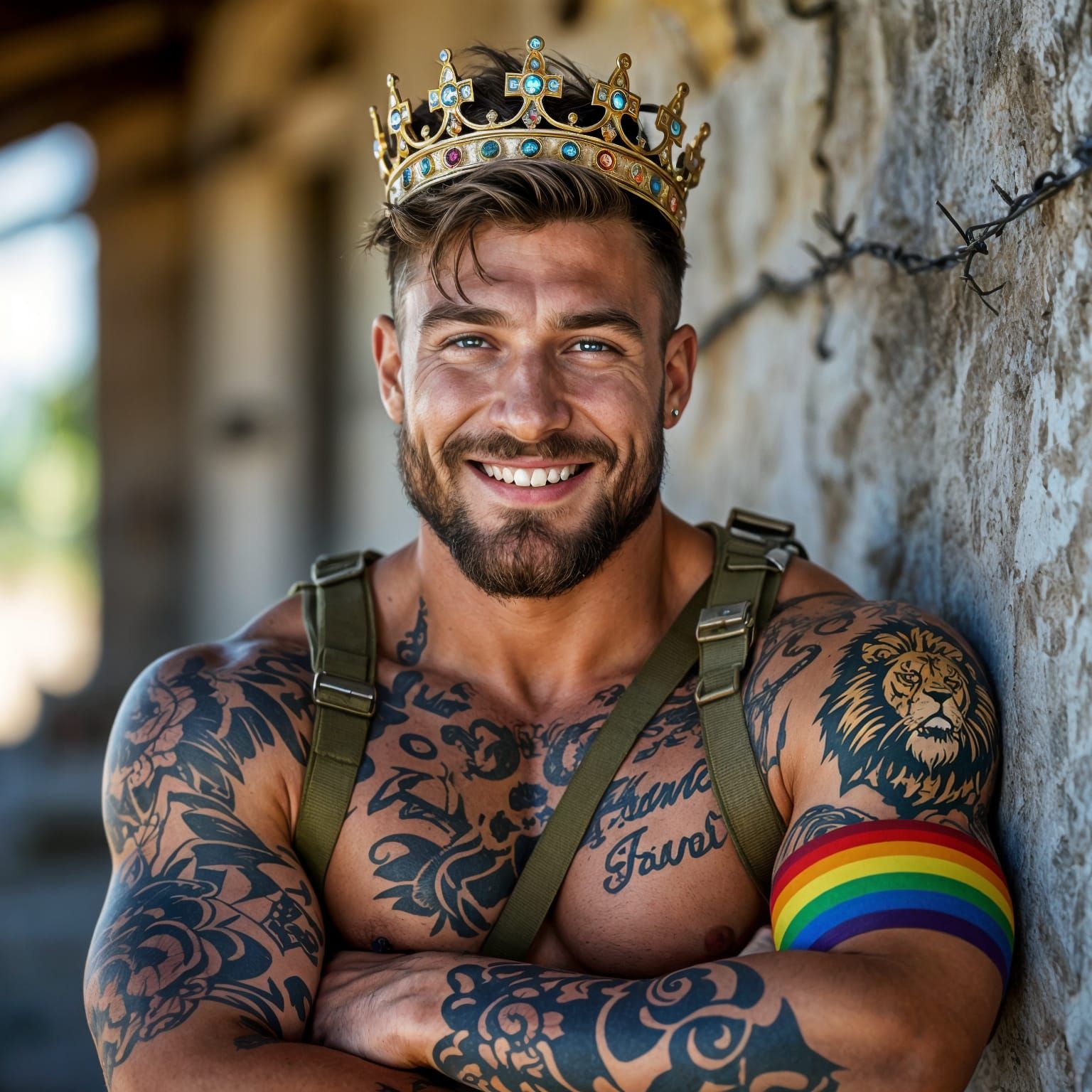 Photorealistic Ukrainian Soldier Portrait: Viktor