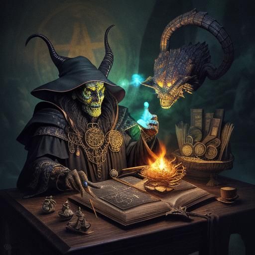 Arcane Magic and Witchcraft in 3D Rendering