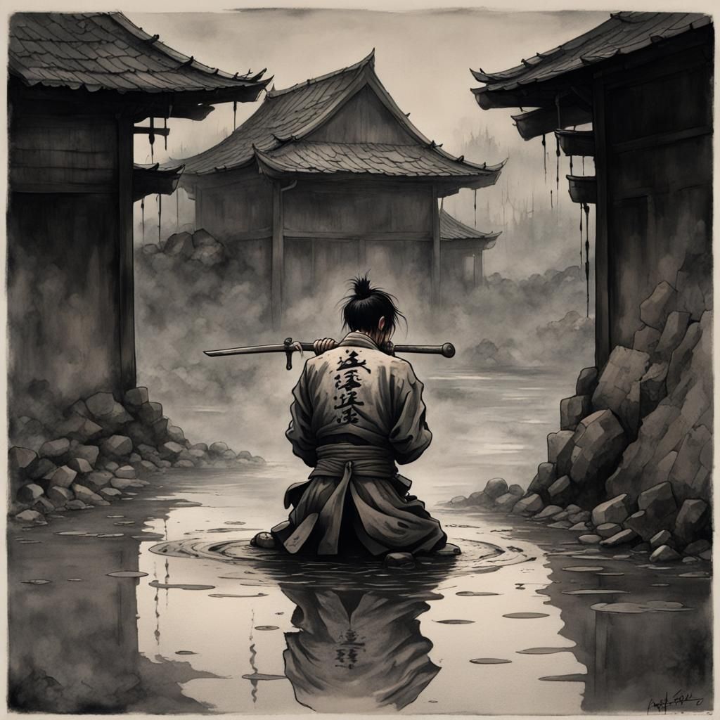 Dungeon Prisoner's Sadness: Matte Painting in 8K