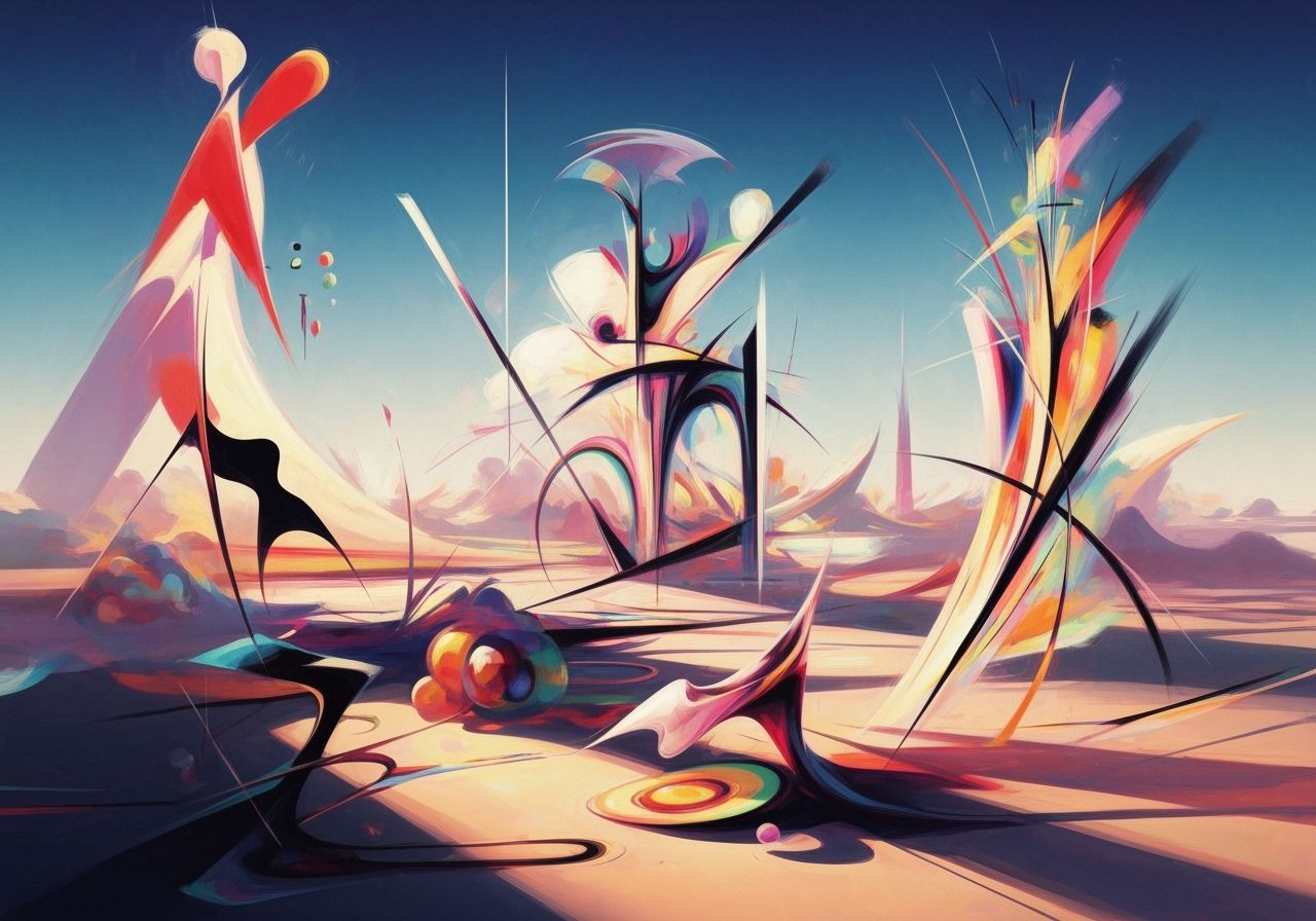 Surreal Shifting Landscape in Expressive Digital Painting St...
