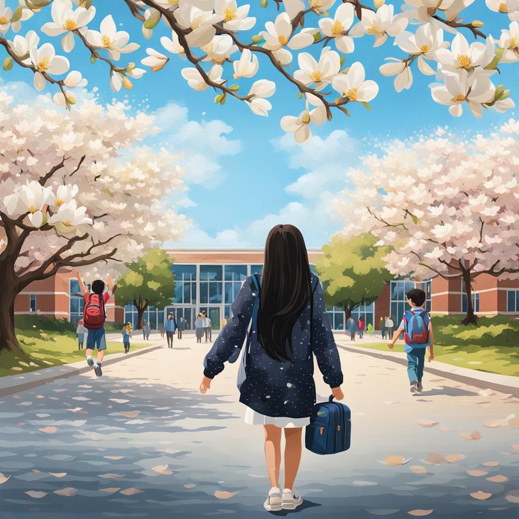 A Mother's Bittersweet Goodbye on First School Day