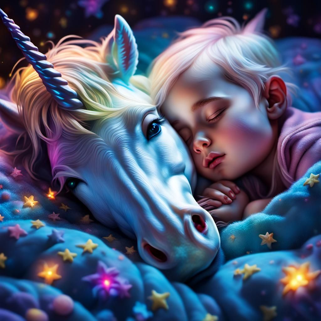 Sleeping with my Pet Unicorn