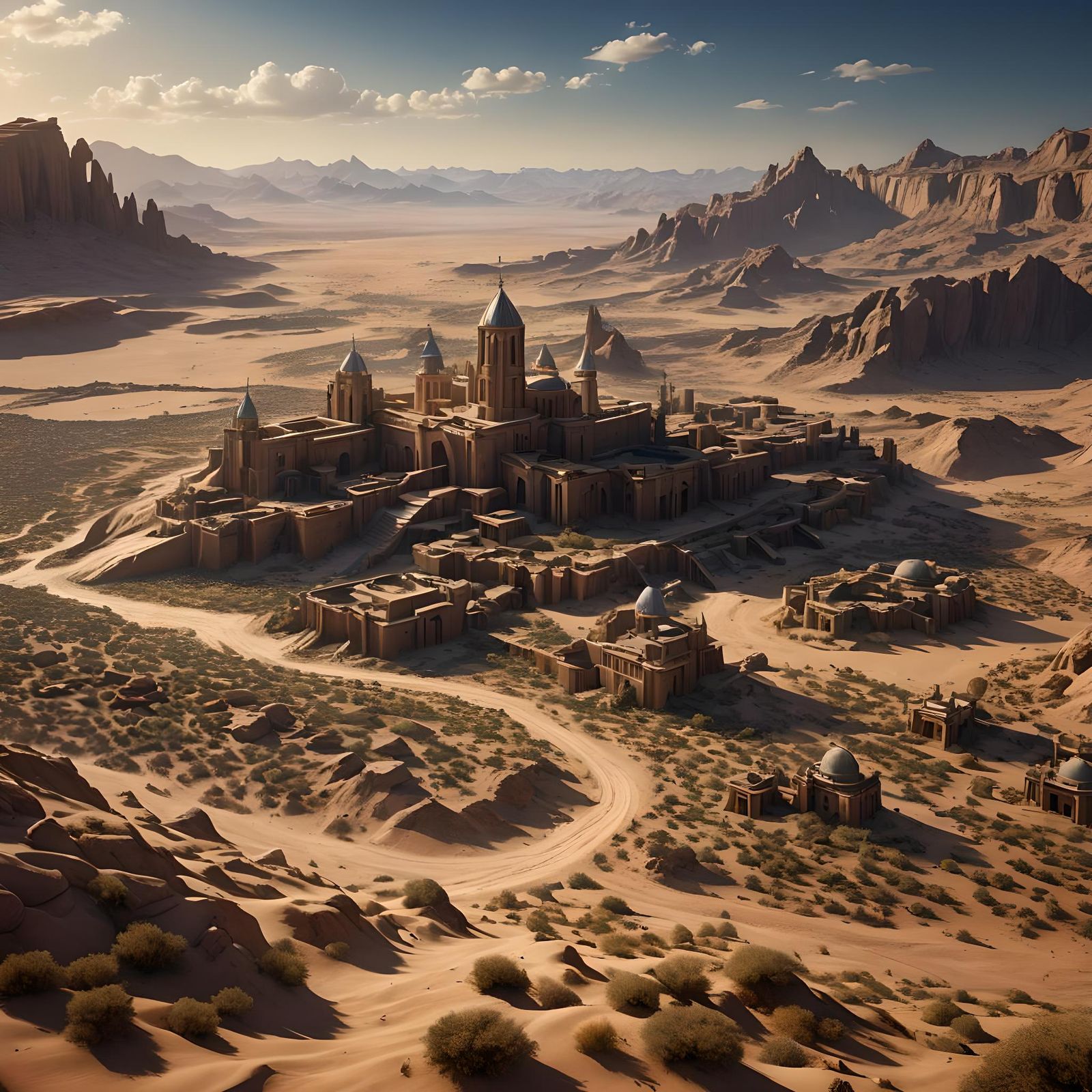 Jesus Christ's Thirst in a Desert Landscape