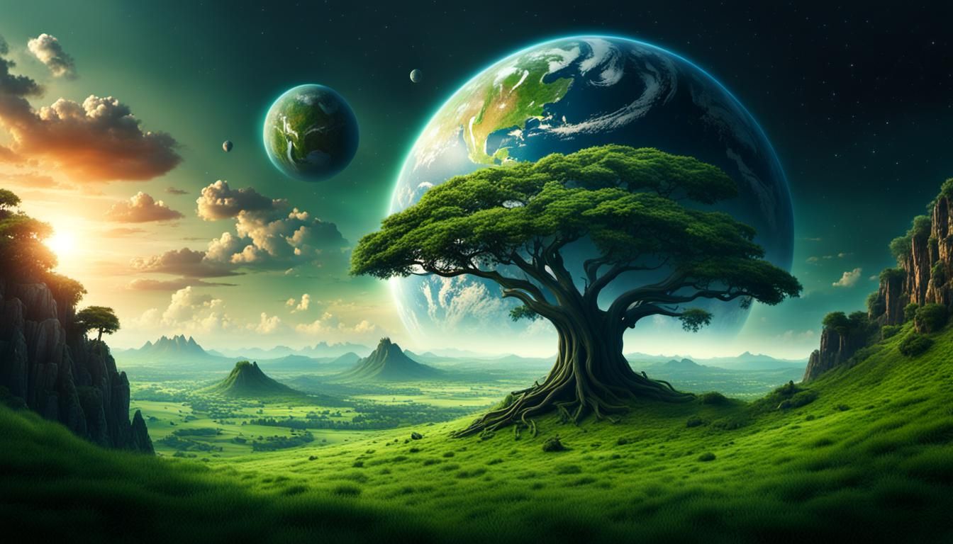 Earth on a Hill: Digital Matte Painting