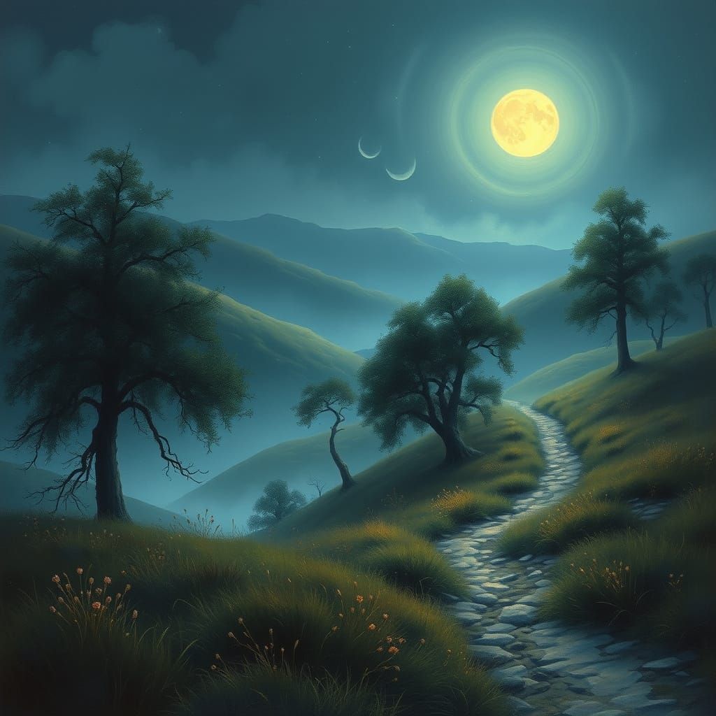 Dreamlike Landscape in Ethereal Style