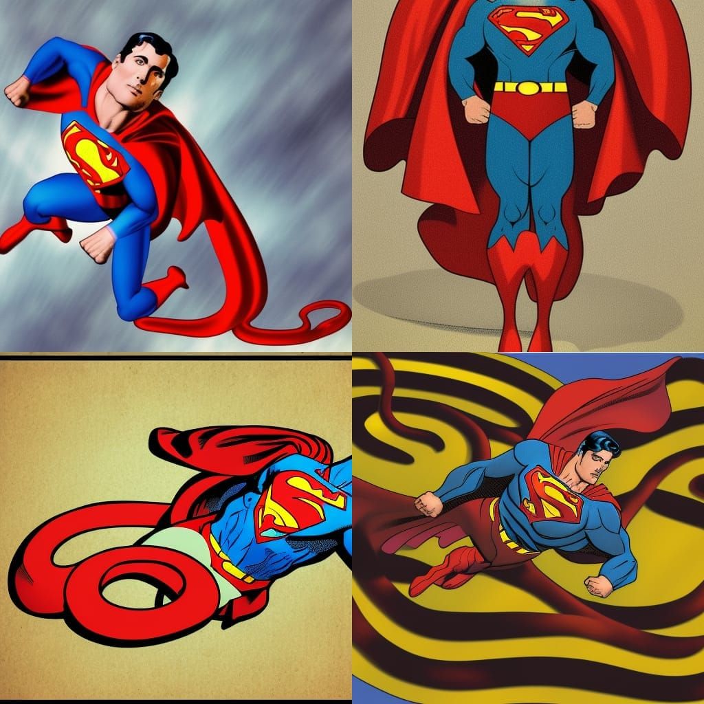 Superman Transformed into a Serpentine Hero