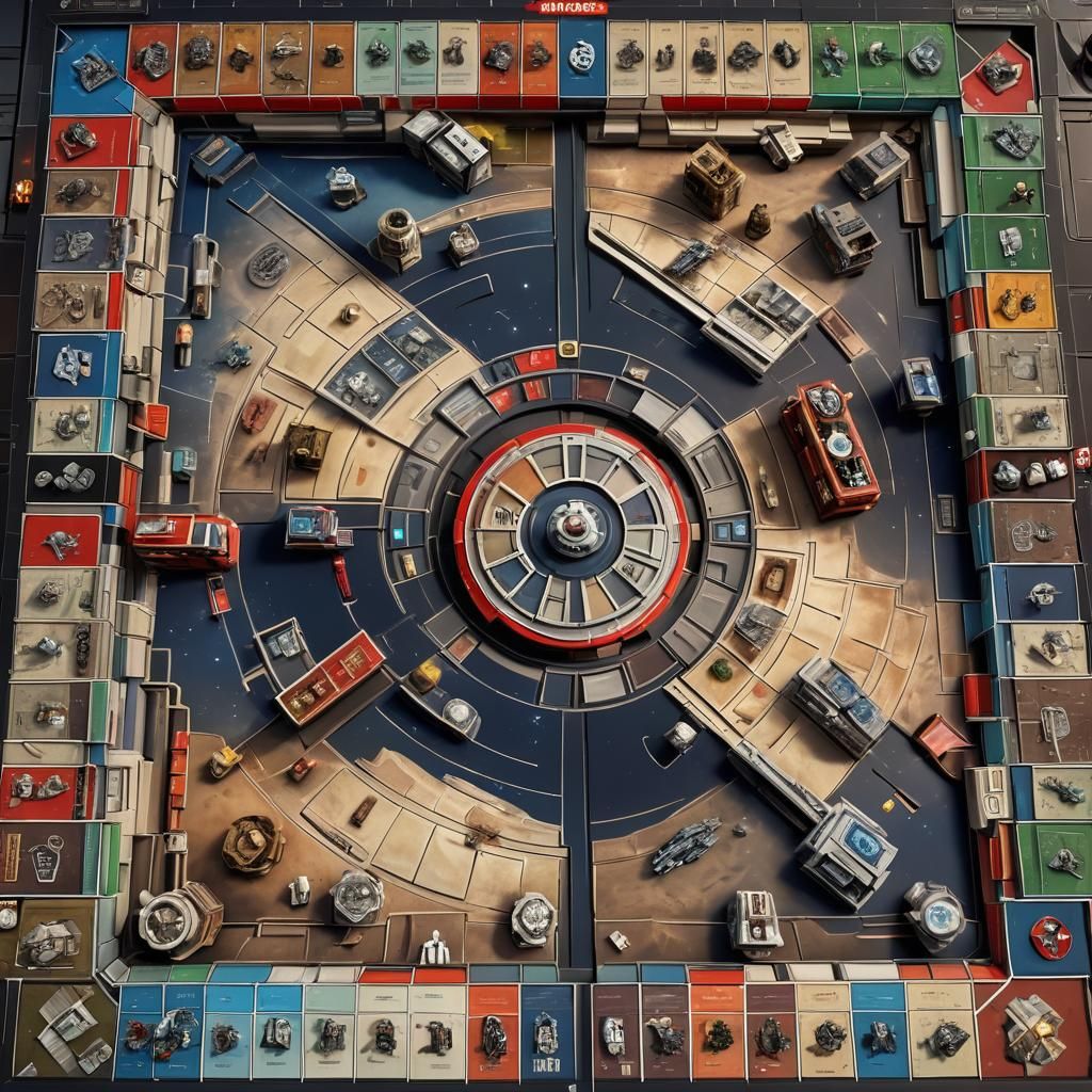 Star Wars Monopoly: 3D Game Board Concept Art