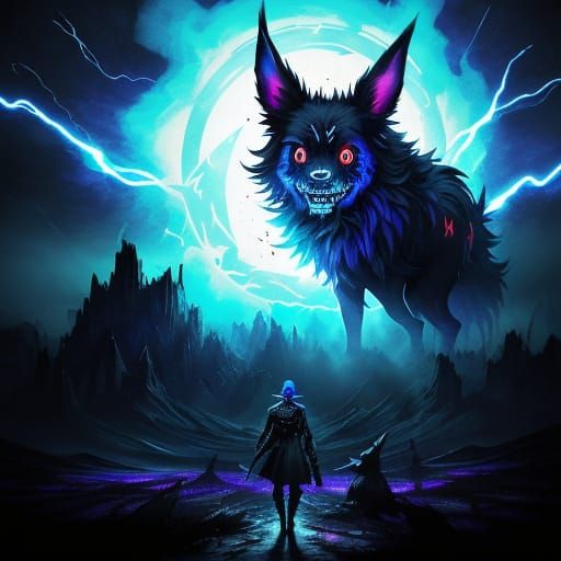 Supernatural Battle in Shattered Reality Landscape