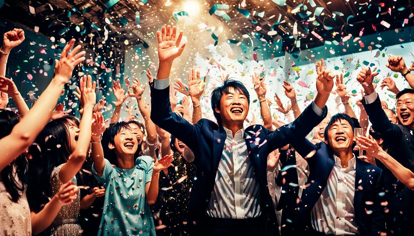 Joyful Celebration in Vibrant Colors