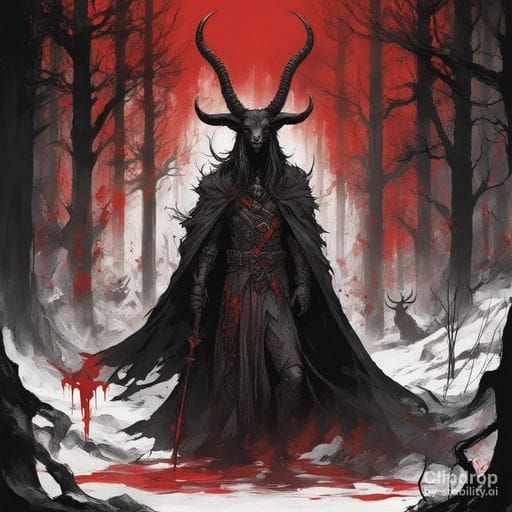 Eerie Forest Scene: A Warning