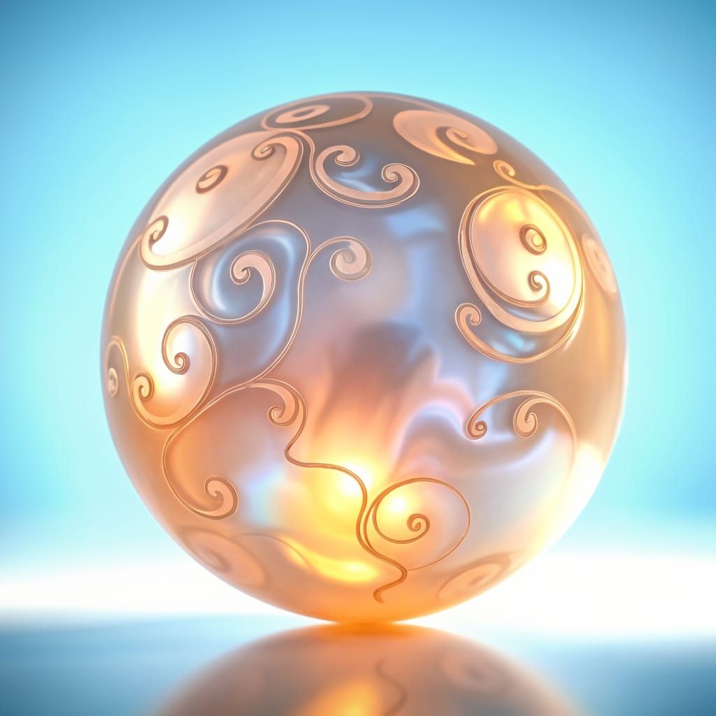 Luminous White Pearl Shines