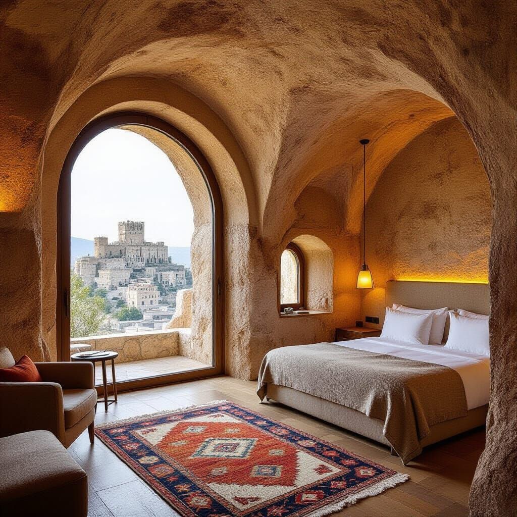 Luxurious Cave Hotel Suite in Uçhisar