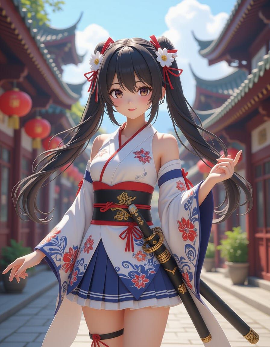 Detailed 3D Anime Artwork with Breathtaking Aesthetic