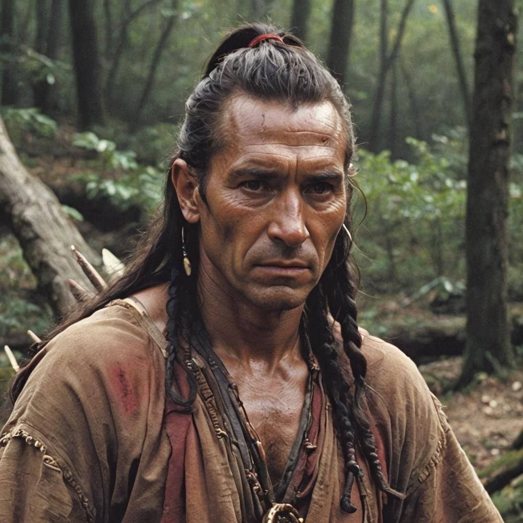 Magua from Last of the Mohicans Portrait