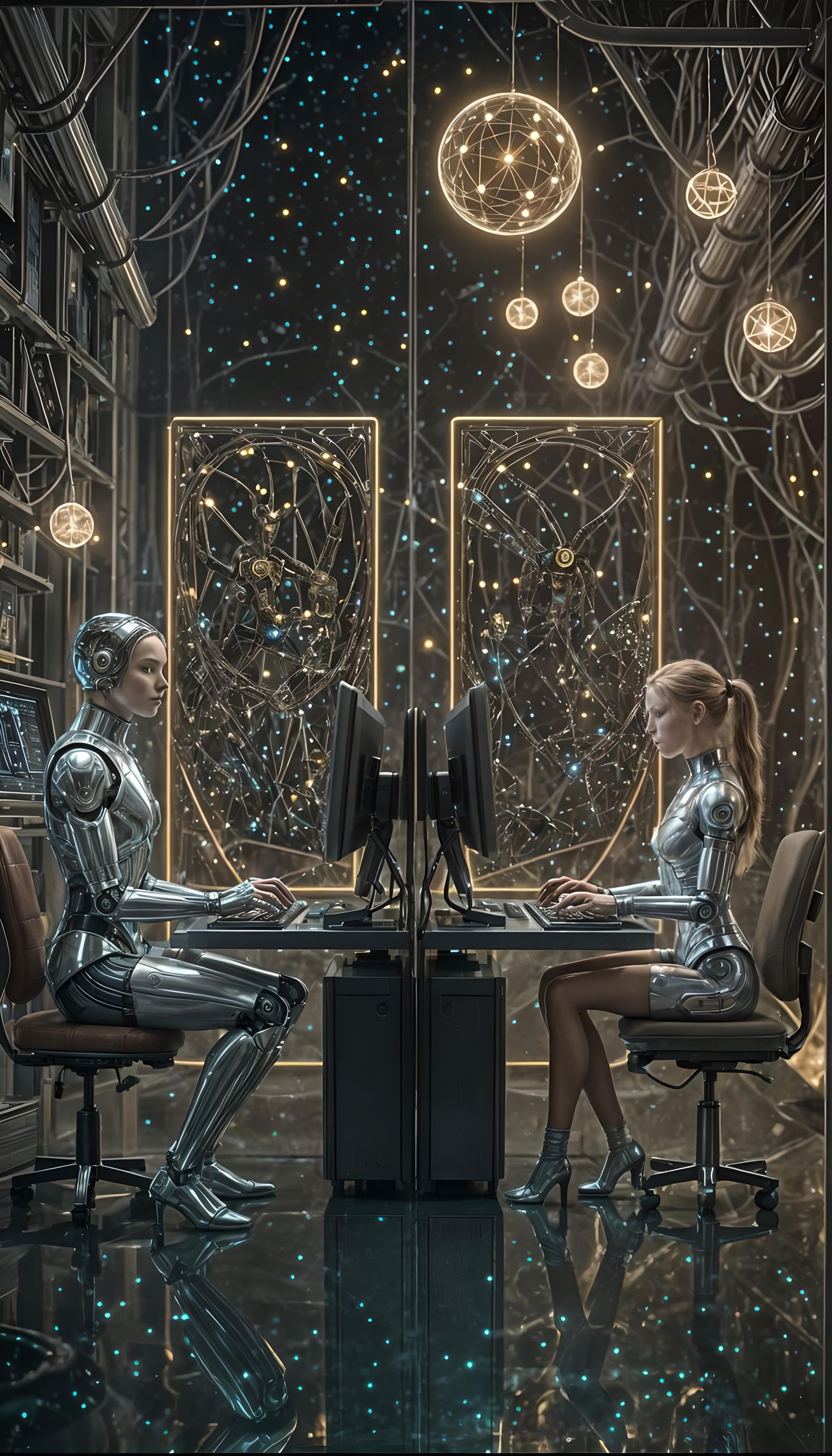 Androids in a Magical Fairy-Tale Dreamscape