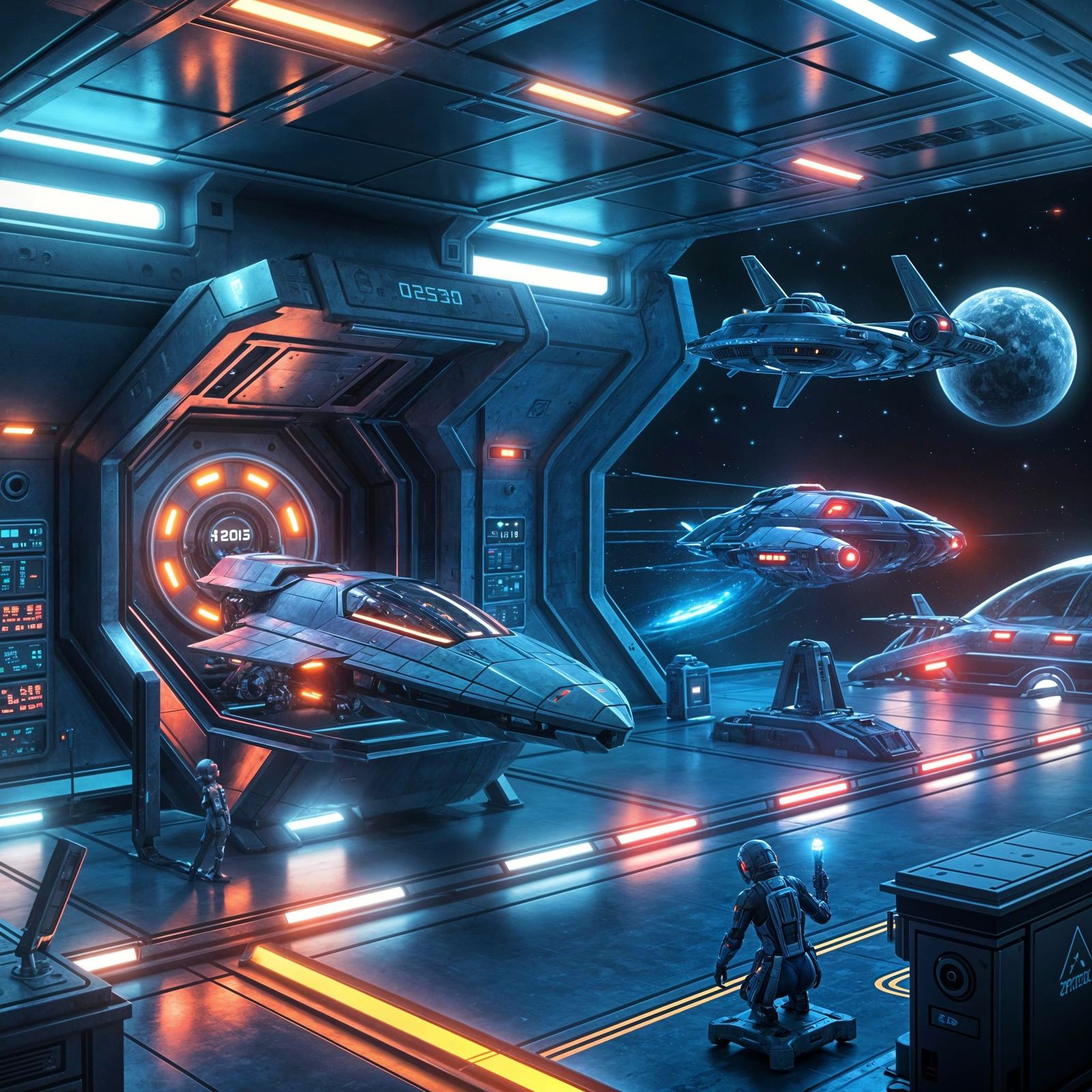 Epic Space Gas Station for Alien Spaceships in 4500