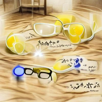 Anime Girls with Glasses: Yellow and Blue Haired Characters
