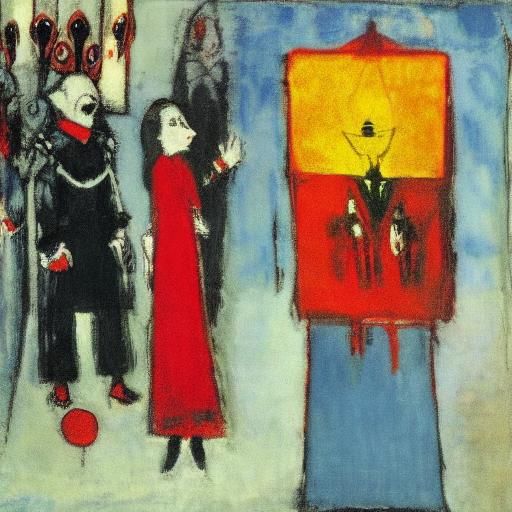 Vampire's Gift: Abstract Expressionist Painting