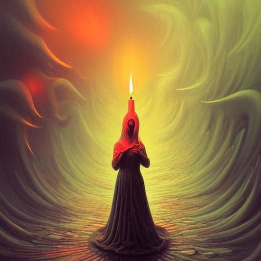 Candle in the Wind Pop Art Illustration