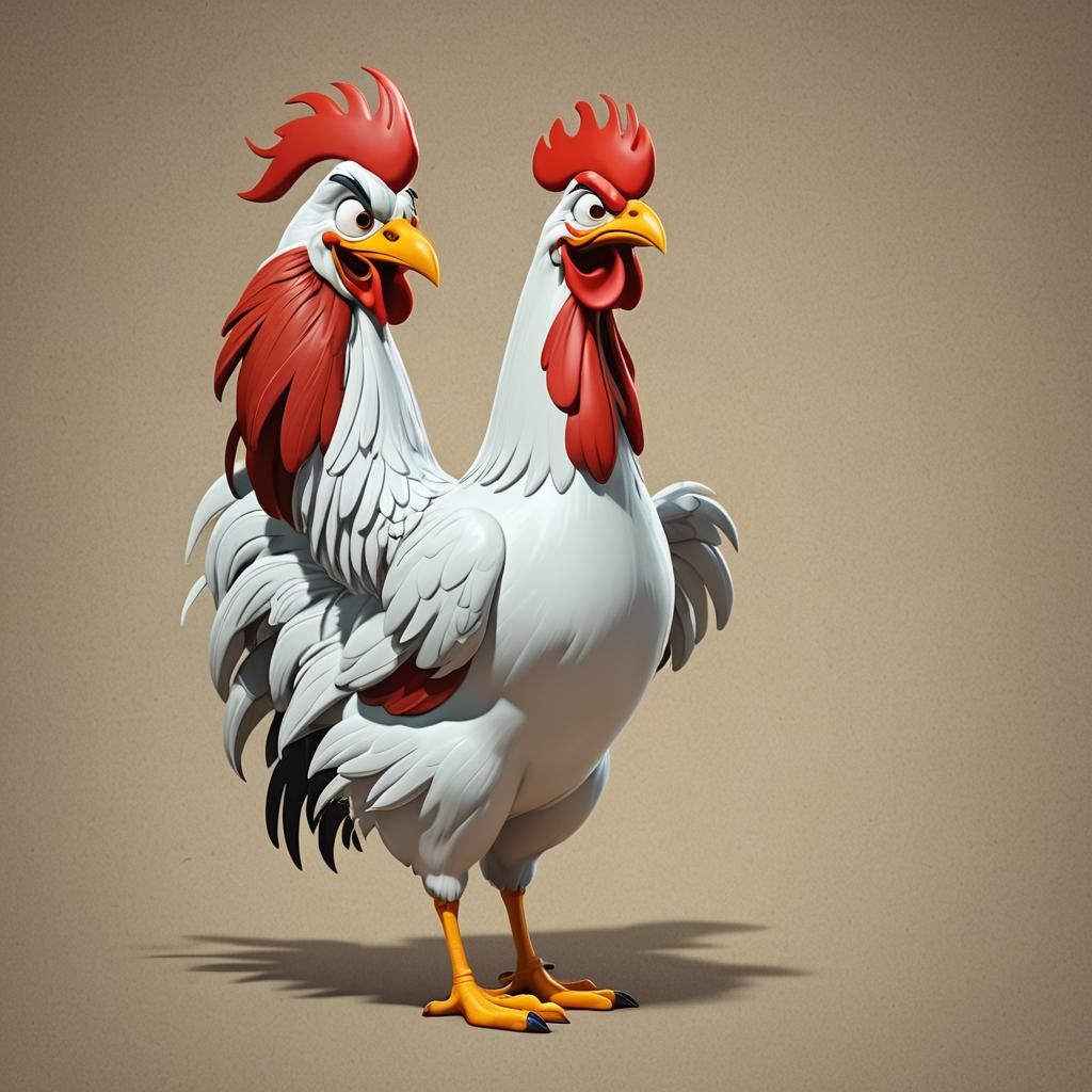 Foghorn Leghorn a vintage cartoon rooster Pixar, Disney, concept art, 3d digital art, Maya 3D, ZBrush Central 3D shading...