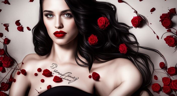 Powerful Statement with Roses: 'The Patriarchy Enslaves Wome...