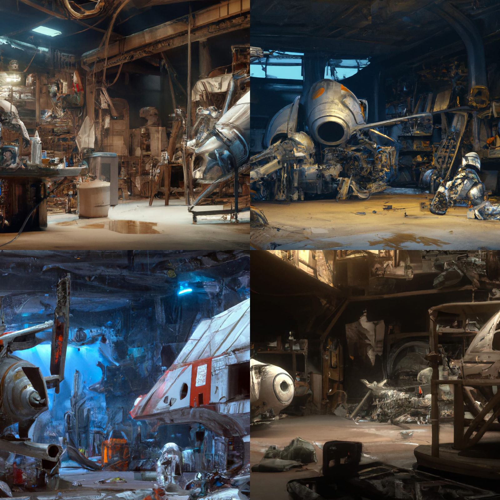 Star Wars B-Wing in Sci-Fi Garage