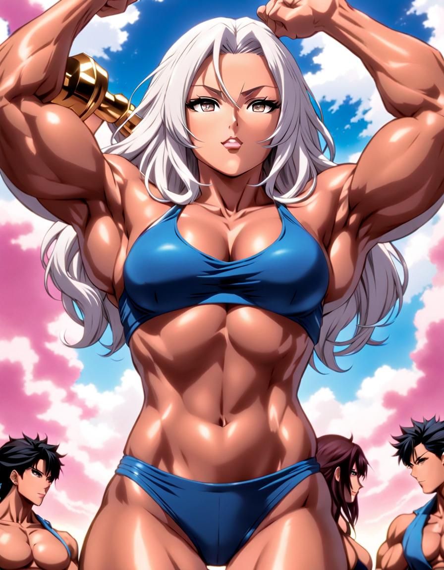 Female Bodybuilder as Neo Acacia: Anime Character Art