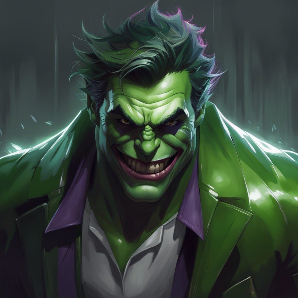 The Joker turns into the Hulk