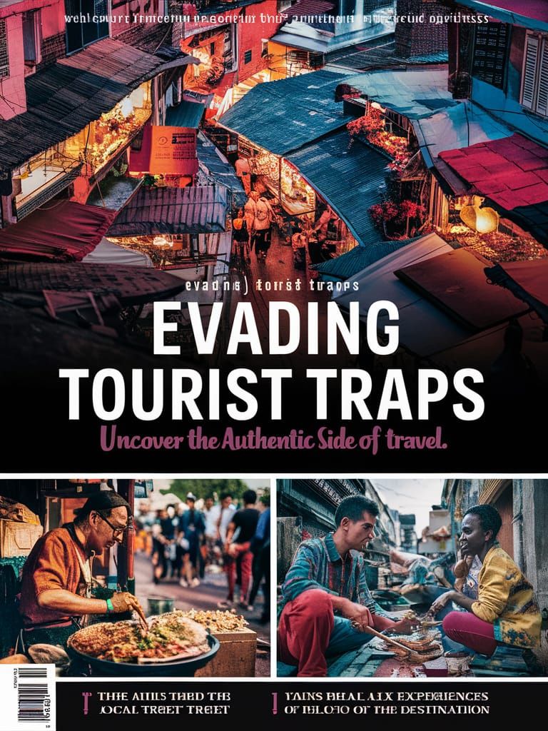 Evading Tourist Traps: Authentic Travel Magazine Cover