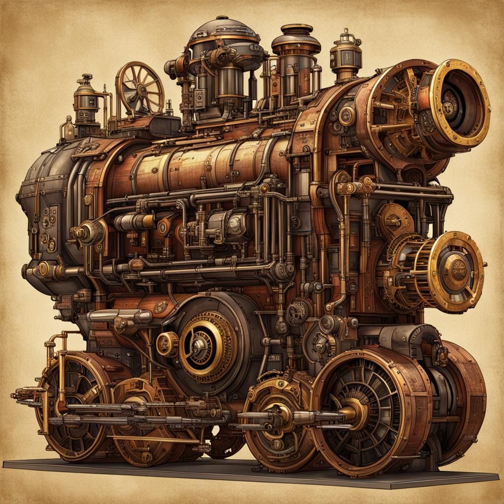 Steampunk Engine Inspired by Star Wars