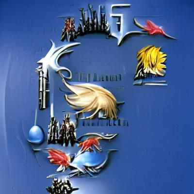 Stylized Fantasy Logo with Intricate Design