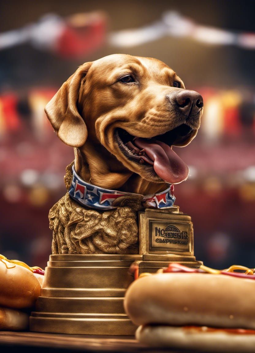 Was supposed to be a trophy for a hot dog eating contest....