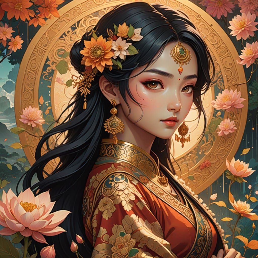 Vedic Culture in Elegantly Surrealist Style