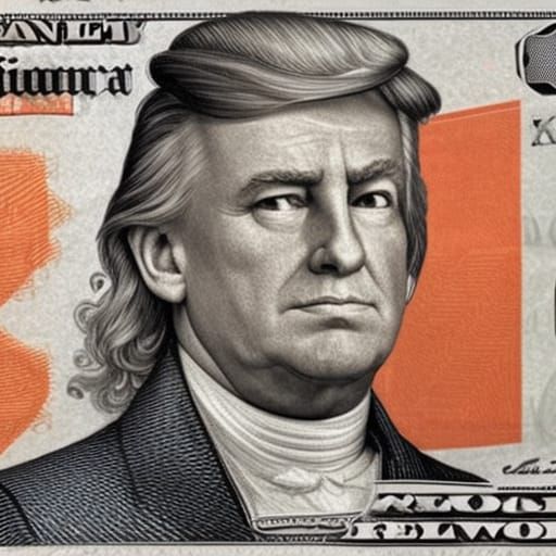 Trump Duckface on Euro Note: Professional Photo Portrait