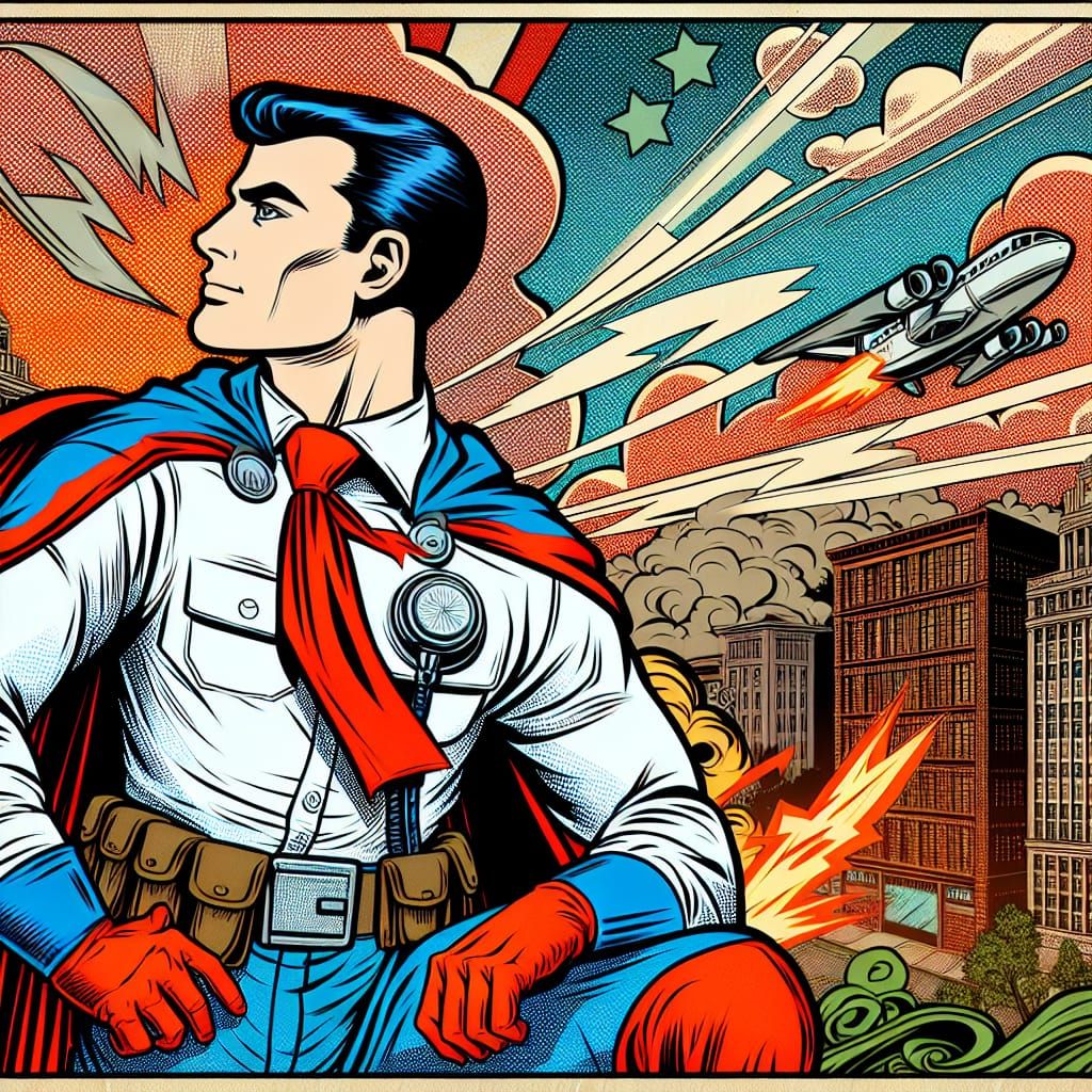 Heroic Will Awaits the Call: Comic Book Illustration