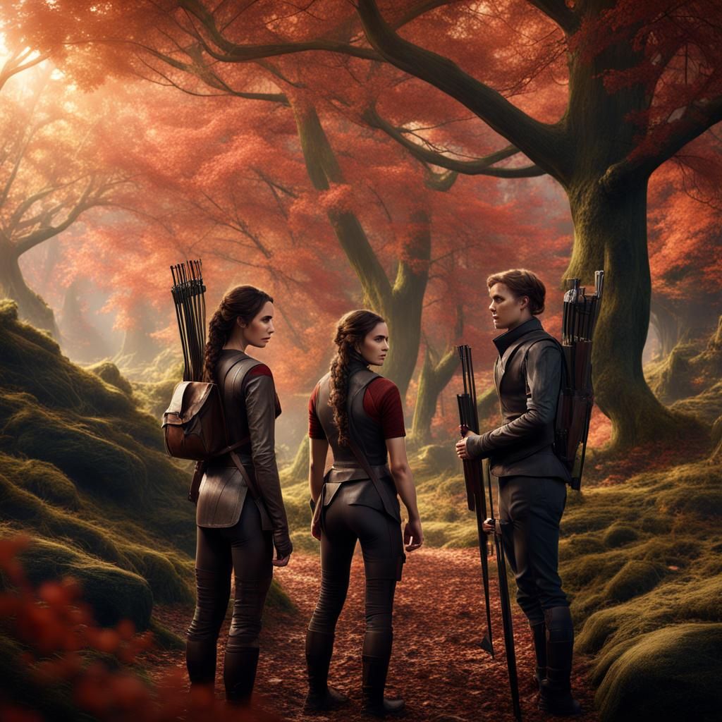 Katniss and Peeta: Fantasy Concept Art