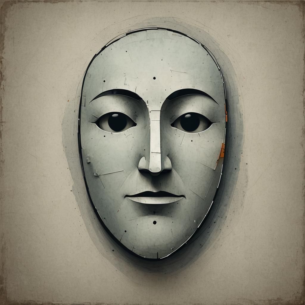 Abstract Default Profile Pictogram in Complementary Colors