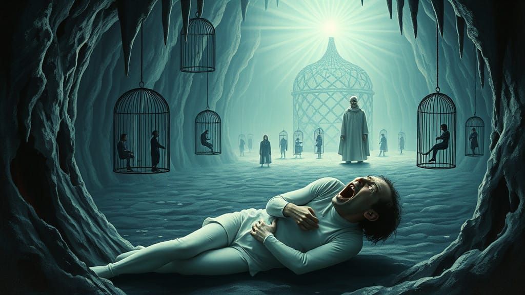 Surreal, Abstract Dreamscape in Dark, Gothic Style