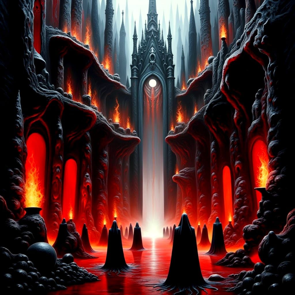 Infernal Portal: A Baroque Surrealist Vision