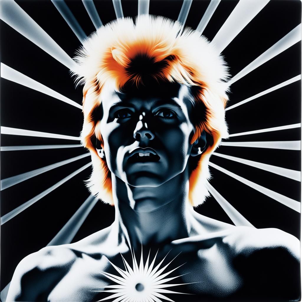 Abstract Photogram in Black and White