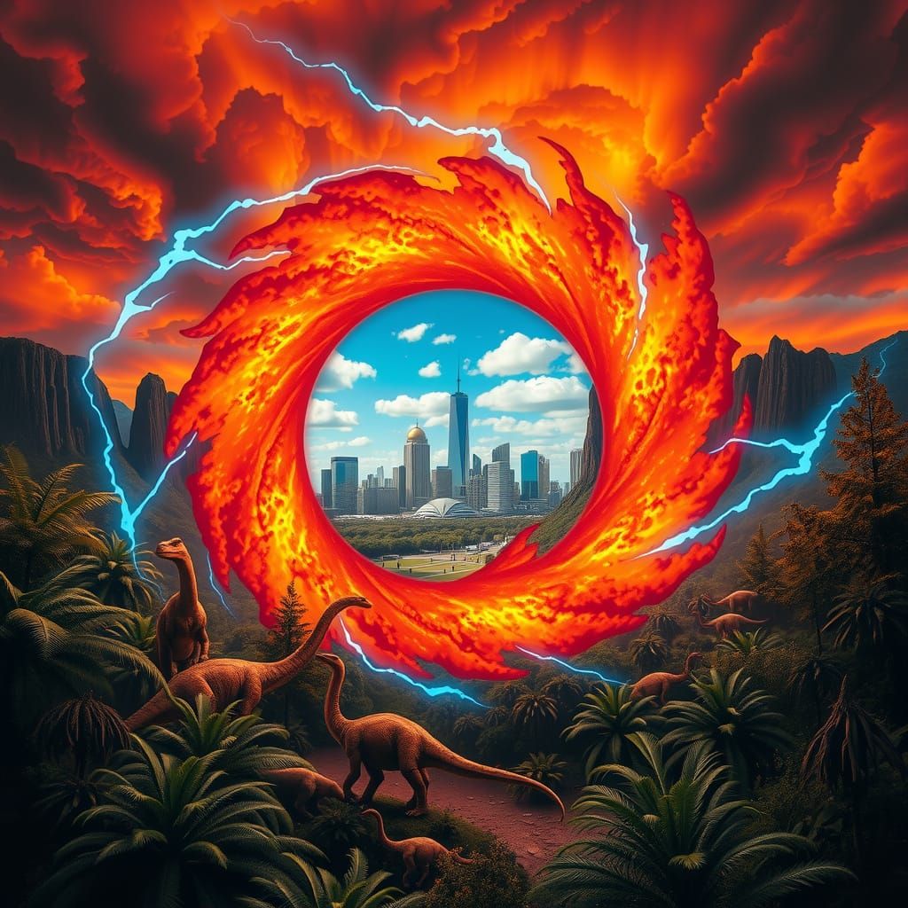 Jurassic Portal Reveals Modern Cityscape