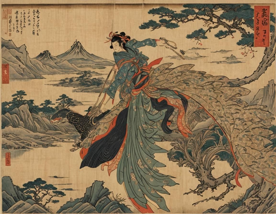 Ukiyo-e Style AI Image