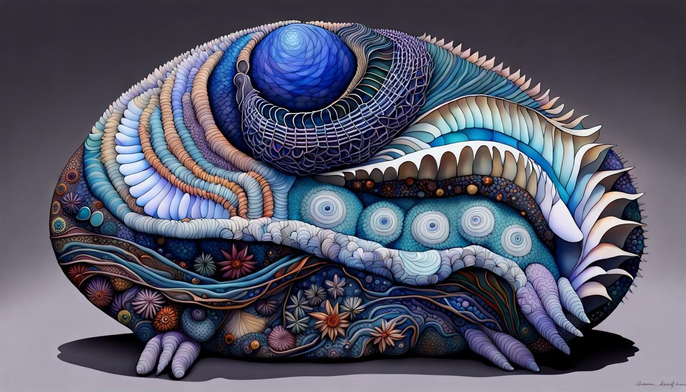 Echidna Touring Wonders of the World in Abstract Art