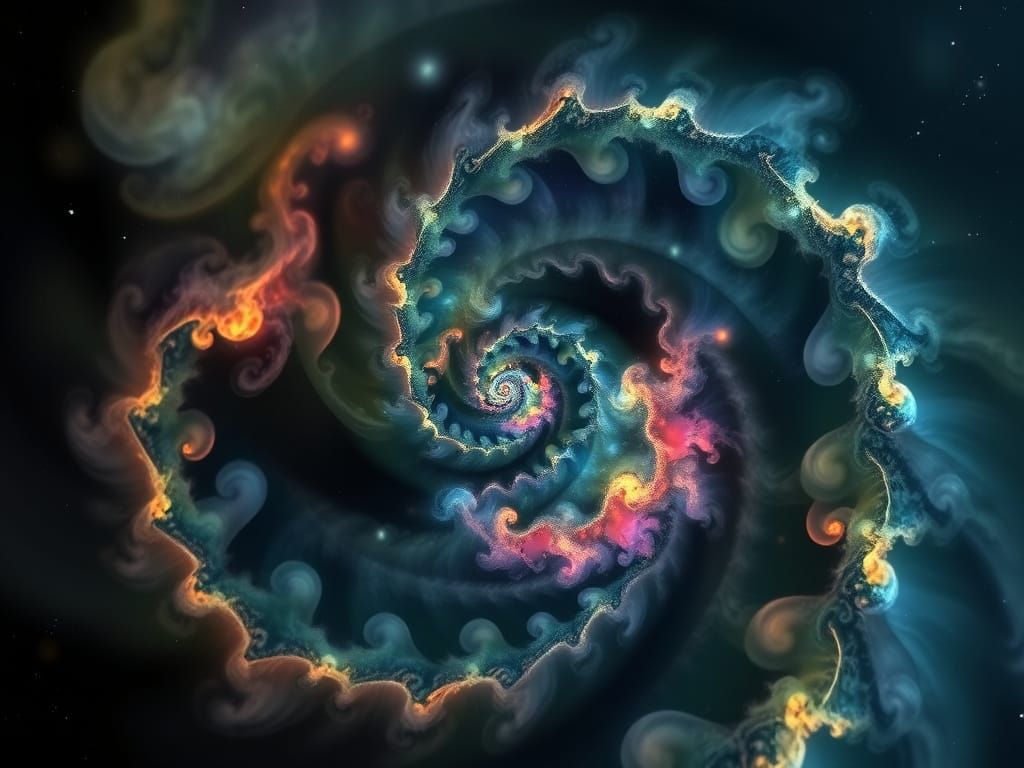 Fractal Nebula in Cosmic Haze