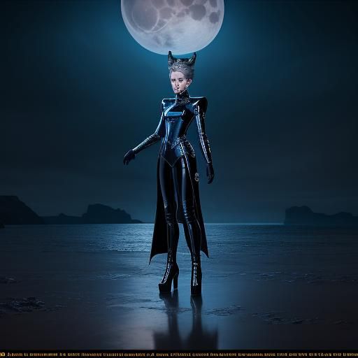 Acarologist on Amber Beach in Steel Blue Latex