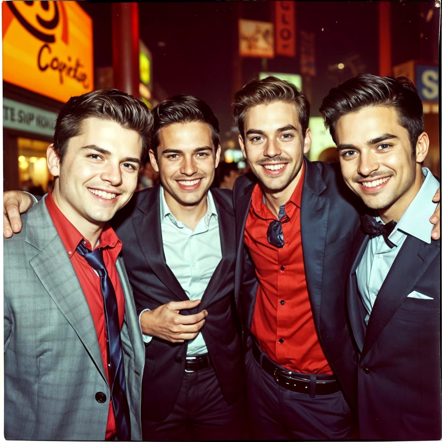 Dressed for a night out clubbing