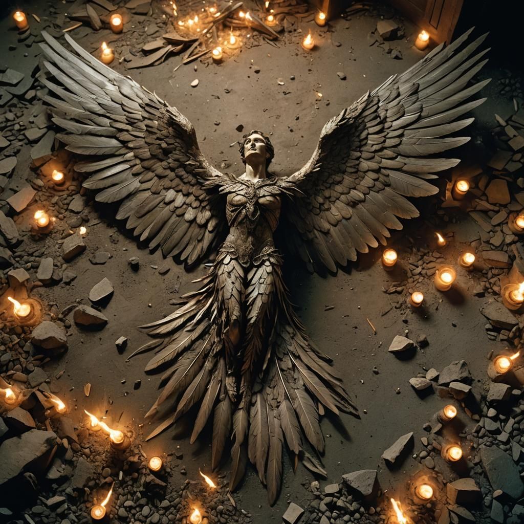 Fallen Angel in Candlelight