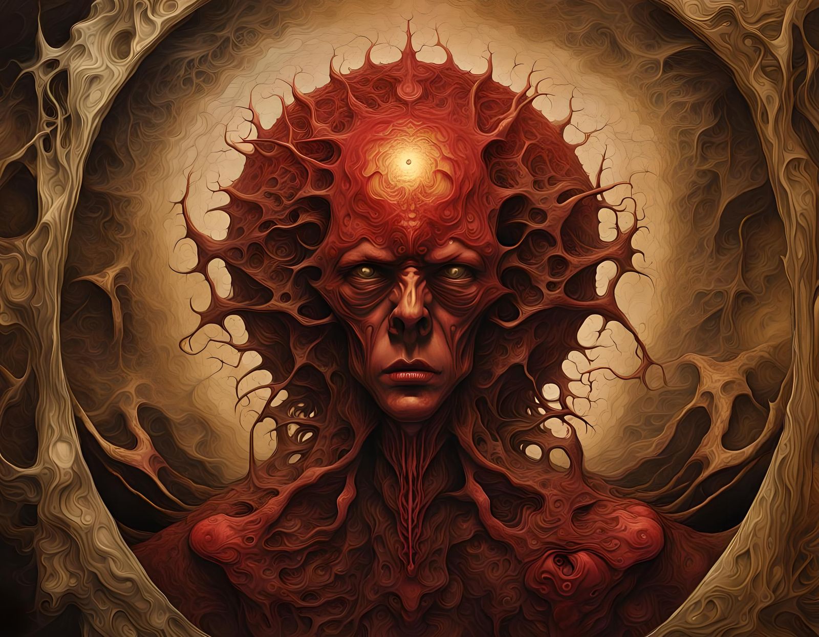 Lovecraftian Nightmare: Fractal Chaos in Gothic Style