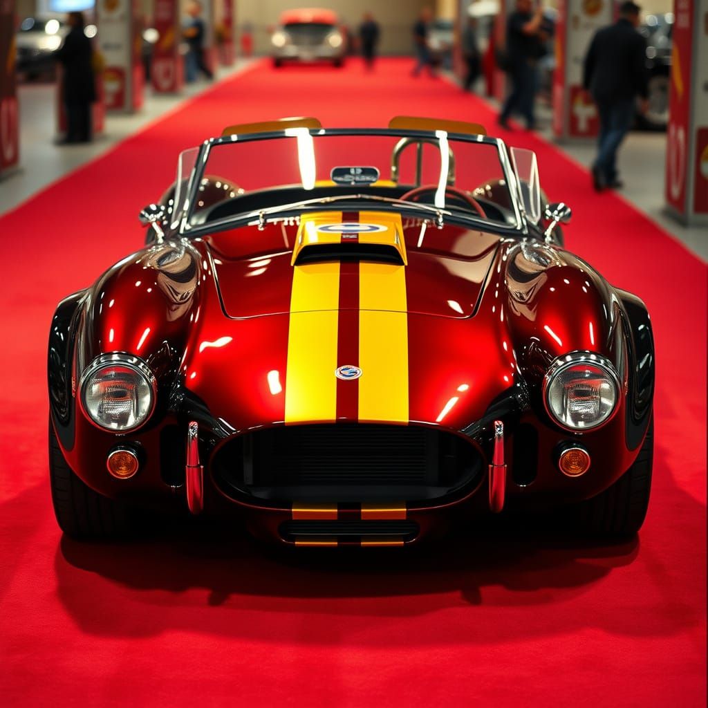 1967 Metallic Black Cherry Shelby Cobra with signature Les M...