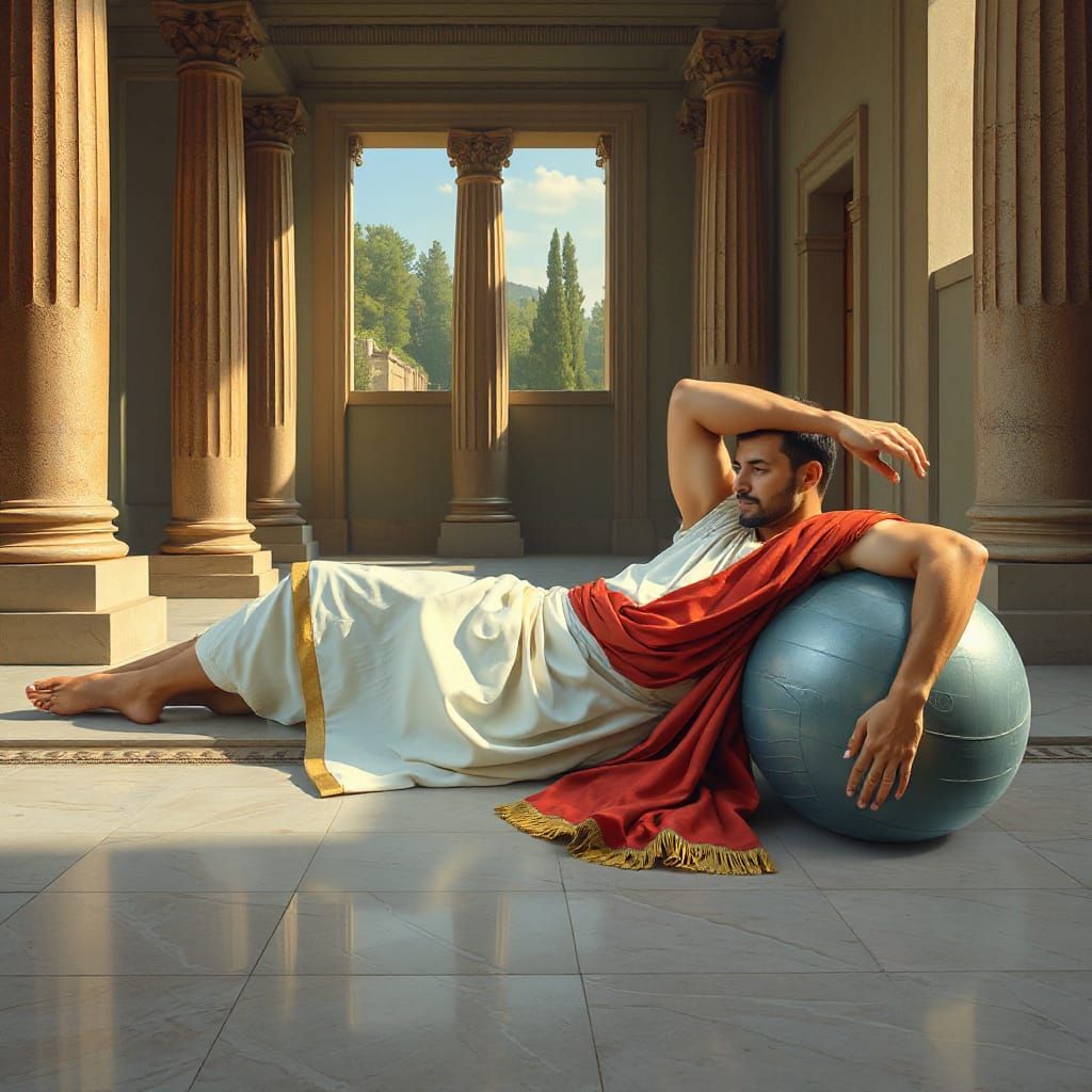 Roman Senator in Elegant Contortion